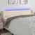 Vidaxl LED posteljno vzglavje krem 183x16x78/88 cm blago