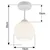 BRILAGI - LED prislonjen stropni luster RETRO GLASS 1xE27/60W/230V prečnik 15 cm beli
