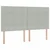 Krevet s od storage Svijetlo siva 200 x 200 cm Baršun