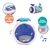 Nafukovací valec s aktivitami Veľryba Fabric Activities Roller Ludi 6 aktivít od 6 mes LU30149