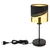 Globo 54046T - Stona lampa OR 1xE27/40W/230V, prečnik 16 cm, crna/zlatna