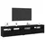 TV ormar 2 pcs Crni hrast 210 x 35 x 40 cm Konstruirano drvo