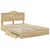 Krevet s od storage Sonoma hrast 150 x 200 cm Konstruirano drvo