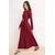 Trendyol Modest Ženska haljina Tctss26Eb00125, Bordo