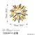 Wallity Ogledalo Mirror Sun 2, 75x75x4cm, Šareno