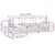 Set vanjskih sofa s jastukom 3 pcs Bijela i krem Poliester