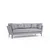 Atelier del Sofa Trosed Mapa 90x84x214cm Sivi