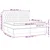 vidaXL Box spring postelja z vzmetnico krem 200x200 cm blago