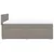 Vidaxl Box spring postelja z vzmetnico taupe 140x190 cm blago