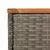 Vrtni bočni stolić s drvenom pločom sivi 58x27,5x55cm poliratan
