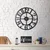 WALLXPERT Circle XL Zidni sat, Crni