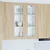 Vidaxl Viseča omarica Sonoma hrast 80 x 31 x 100 cm Konstruiran les