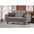 Atelier Del Sofa Alkon - Svetlosiva dvosed-sofa na razvlačenje