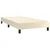 Vidaxl Box spring postelja z vzmetnico LED krem 100x200cm umetno usnje