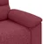 Vidaxl Dvosed vinsko rdeč 180x81x84 cm blago