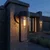 LED solarna zidna lampa LED/1W/3,7V 500 mAh IP65 crna