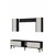 Hanah Home TV komoda Didema 150, antracit / travertin