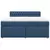 vidaXL vidaXL Box spring postelja z vzmetnico modra 180x200 cm blago, (21306331)