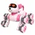 Robot Robot Pes LEAN TOYS - Drift 360, Akrobacije, LED, 8 Kolečkov (Rozi)