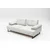 Atelier del Sofa Dvosed na razvlačenje Mustang 99x83x199cm Beli