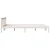 shumee vidaXL Zelo dolga postelja brez vzmetnice, bela, 140x220 cm, borov les