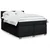 vidaXL Box spring posteljni z vzmetnico črn 140x190 cm blago