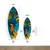 WallXpert dekorativna daska za surf od pleksiglasa Mvsf34L, leopard u tropskoj džungli na tamnozelenoj pozadini, 50 x 100 cm