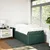 Vidaxl Box spring postelja z vzmetnico temno zelena 90x200 cm žamet