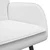 Sofa za dvije osobe Bijela 115 x 61 x 87 cm Tkanina
