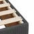 vidaXL Postelja boxspring z vzmetnico Temno siva 160 x 200 cm Blago