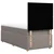 Vidaxl Box spring postelja z vzmetnico taupe 80x200 cm blago