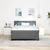 Vidaxl LED Box Spring Postelja Svetlo siva in bela. 140 x 200 cm