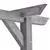 Vrtna pergola siva 200 x 40 x 205 cm od impregnirane borovine