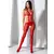 Bodystocking – mrežasti kombinezon BS084 Red