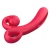 Erospace Vibrator with Tongue & Clitoral Stimulation Sweet Play A4 Red