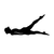 Wallity Zidna dekoracija Yoga 15, 60 x 28 cm, Crna