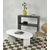 Hanah Home Klub sto Leo Large, 110x42x60 cm, Prljavo beli