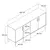 Hanah Home Komoda Exxen 180x80x45cm Hrast