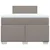 Vidaxl Box spring postelja z vzmetnico taupe 120x200 cm blago