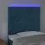 Vidaxl vidaXL Vzglavje postelje z LED diodo temno modro 80x5x118/128 cm