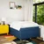 vidaXL vidaXL Box spring postelja z vzmetnico modra 120x190 cm blago, (21309029)
