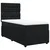 Vidaxl Box spring postelja z vzmetnico črn 90x190 cm žamet