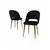 Hanah Home Set stolica Pane, 85x59x146 cm, 6 komada, Crne