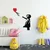 Wallity Zidna dekoracija Banksy 13, 105x85cm, Crno-crvena