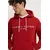 Pulover Tommy Hilfiger moška, bordo barva, s kapuco