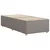 Vidaxl Posteljni okvir brez vzmetnice taupe 100x200 cm blago