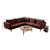 Atelier del Sofa Ugaona garnitura Flexy L, 285 x 285 x 100 cm, Crvena