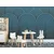 Samolepilna tapeta moder vzorec mavrice Mid-Century - 245x165