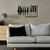 Wallity Zidna dekoracija My Music v2, 70x53cm, Crna