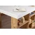 Hanah Home Stilski radni sto Vesper, 130 x 72 x 50 cm, Beli